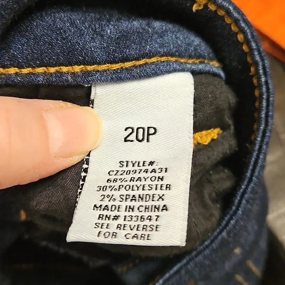 Celebrity Pink super stretchy petite Mid rise skinny blue jeans Size 20p - Picture 10 of 11